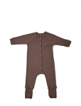 Smallstuff - Night Suit, Rose Brown Drop Needle, Merino Wool - Pidžaama kombinesoonid - 80