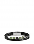 Edd. - Leather/Beads Combo Bracelet - K&auml;ev&otilde;rud - 5 cm