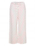 Lindex - Cropped Pyjama Trousers In Seersucker - P&uuml;ksid - XL