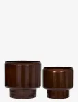 House Doctor - Planter, Hdpile, Brown - Lillepotid - 30X30X31CM
