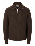 Selected - Slhland Ls Knit Half Zip - Poolpika lukuga džemprid - XL