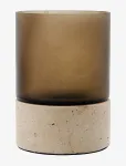 House Doctor - Candle Holder, Hdrivo, Brown - Teek&uuml;&uuml;nlajalad - 14X10CM