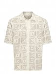 ONLY & SONS - Onsbart Rlx 5 Ss Shirt Knit - L&uuml;hikeste varrukatega kootud polos&auml;rgid - XXL