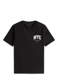 Tommy Hilfiger - Hilfiger Script Nyc Tee - L&uuml;hikeste varrukatega - S