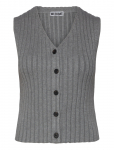 Weekday - Rib-Knitted V-Neck Vest - Kootud vestid - XS