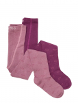 Minymo - 2-Pack Stockings W. Pattern - Sokid - 92\98