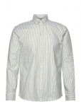Lindbergh - Striped Superflex Oxford L/S - Oxfordi s&auml;rgid - XXL