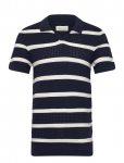 Casual Friday - Cfdahlin Ss Striped Polo Knit - L&uuml;hikeste varrukatega kootud polos&auml;rgid - XXL