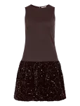Vila - Vibelieve S/S Mix Sequins Dress/1/Pty/Ka - L&uuml;hikesed kleidid - XL
