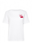 Coster Copenhagen - Mini Cherry T-Shirt - L&uuml;hikeste varrukatega - M