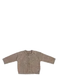 Smallstuff - Cardigan, Square Knit, Merino Wool, Powder - Kardiganid - 92/98
