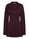 Monki - Long-Sleeved Cotton Mini Dress - L&uuml;hikesed kleidid - XXS