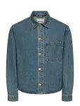 ONLY & SONS - Onssprick Box Azg Dnm Jacket - Voodrita teksatagid - XL