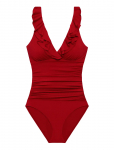 Lauren Ralph Lauren Swimwear - Lrl Beach Club Ruffle Surplice Uw S - Ujumisriided - 44