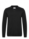 Lindbergh - Rib Knitted L/S V-Neck Polo - Pikkade varrukatega kootud polos&auml;rgid - M