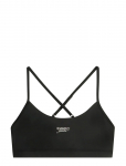 Tommy Jeans - Tjw Sp Crp Silver Script Bra - Spordi varrukateta l&uuml;hikesed topid - XL