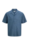 Jack & Jones - Jjesummer Linen Blend Resort Shirt Ss Sn - Vabaaja s&auml;rgid - L