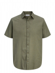 Jack & Jones - Jjesummer Linen Blend Shirt S/S Sn - L&uuml;hikeste varrukatega s&auml;rgid - XXL