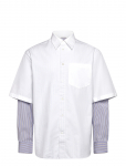 WOOD WOOD - Wwdom Db Sleeve Stripe Shirt - Vabaaja s&auml;rgid - XXL