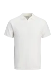 Jack & Jones - Jjhill Knit Split Neck Ss26 - L&uuml;hikeste varrukatega kootud polos&auml;rgid - M