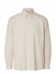 Selected - Slhrlxben Stripe Ls Shirt - Triibulised s&auml;rgid - XL