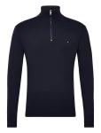 Tommy Hilfiger - Pima Ctn Cash Structure Zip Mock - Poolpika lukuga džemprid - XXL