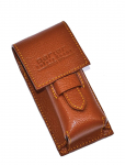 Parker - Parker Leather Pouch For Shaving Brushes- Saddle Brown - Habemeajamispintslid - ONE SIZE