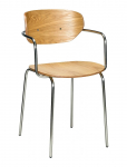 H&uuml;bsch - Arch Dining Chair Natural - Toolid - 48X50XH81CM