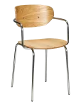 H&uuml;bsch - Arch Dining Chair Natural - Toolid - 48X50XH81CM