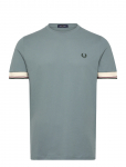 Fred Perry - Twin Tipped  Cuff T-Shirt - L&uuml;hikeste varrukatega - L