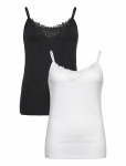 ONLY Carmakoma - Carlulu Lace Singlet 2Pack Cs Jrs Zl - Varrukateta - 54