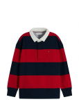 Tommy Hilfiger - Slub Rugby Stripe Polo Ls - Pikkade varrukatega polos&auml;rgid - 176