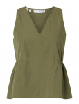 Selected - Slwblair Sl V-Neck Peplum Top Noos - Varrukateta - 34