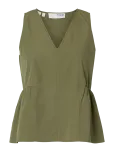 Selected - Slwblair Sl V-Neck Peplum Top Noos - Varrukateta - 34