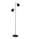 Dyberg Larsen - Ocean Sort/ Messing Gulvlampe - P&otilde;randalambid - ONE SIZE