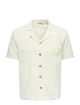 ONLY & SONS - Onsjam Life Reg Ss Shirt Knit - L&uuml;hikeste varrukatega kootud polos&auml;rgid - S