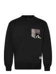 Evisu - Japanese Kite Printed Sweatshirt W/ Brocade Pocket - Dressipluusid - L