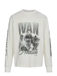 HAN Kj&oslash;benhavn - Ivan Monochrome Tee Ls - Pikkade varrukatega - M