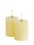 Sirius Home - Sille Mini 2 Stk. S&aelig;t, &Oslash;5Xh6,5Cm,Pale Yellow - Sammask&uuml;&uuml;nlad - ONE SIZE