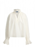 Polo Ralph Lauren - Cotton-Silk Organdy Shirt - Pikkade varrukatega - M