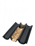 Birkmann - Birkmann Perforated Baguette Tray 3 Pcs - Leivavormid - 38.5X 28X 4