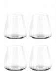 Blomus - Set Of 4 Tumblers - 0,28 L &Oslash; 6,5 Cm - Belo - Clear Glass - Joogiklaasid - L 8.7CM
