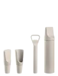 Blomus - Set Of 4 Wine Accessories - Ilo - Pudeliavajad ja veinikorgid - 20X15X2.5CM