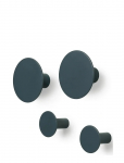 Blomus - Set Of 4 Wall Hooks - &Oslash; 8,5 Cm / &Oslash; 5 Cm - Ponto - Gunmetal - Konksud - L 8.5CM