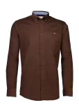 Bison - Fine Corduroy Shirt L/S - Velvets&auml;rgid - XXL