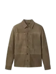 Calvin Klein - Ls Suede Shirt Jkt - Nahk - S