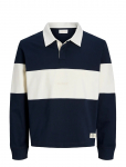 Jack & Jones - Jorfrederiksberg Blocking Sweat Polo Sn - Pikkade varrukatega kootud polos&auml;rgid - XXL