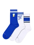 Happy Socks - 3-Pack Dad Sneaker Socks - Tavalised sokid - 41-46