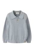 Lil'Atelier - Nmmhitos Loose Ls Polo Knit Lil - Pikkade varrukatega polos&auml;rgid - 116