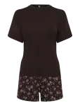 Hunkem&ouml;ller - Pj Ss Short Jersey Loose Print - Pidžaamad (komplektid) - S